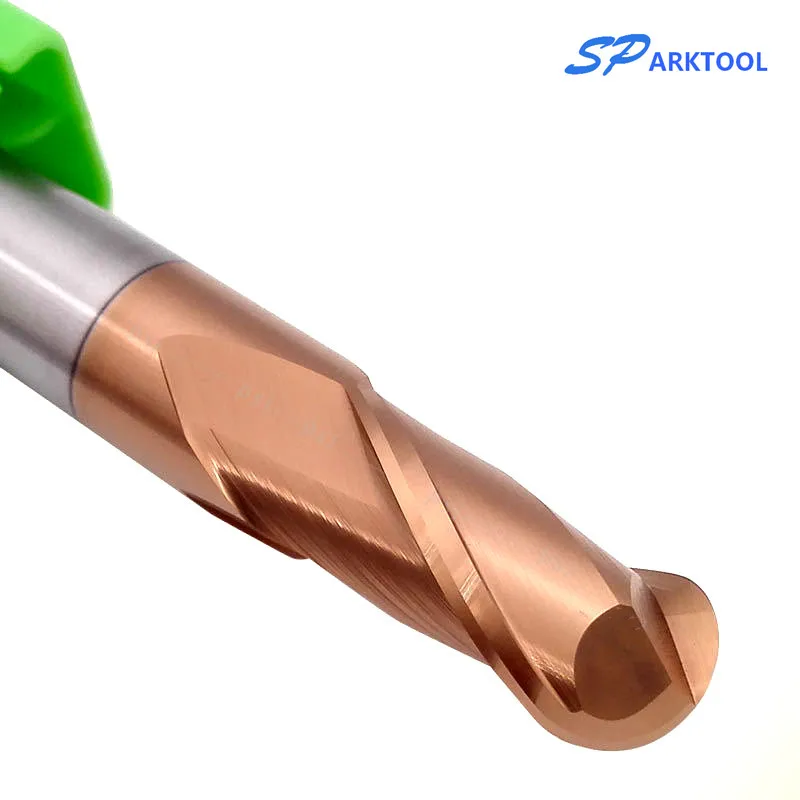 HRC65 шаровая носовая фреза карбидная Концевая с покрытием из сплава Вольфрамовая