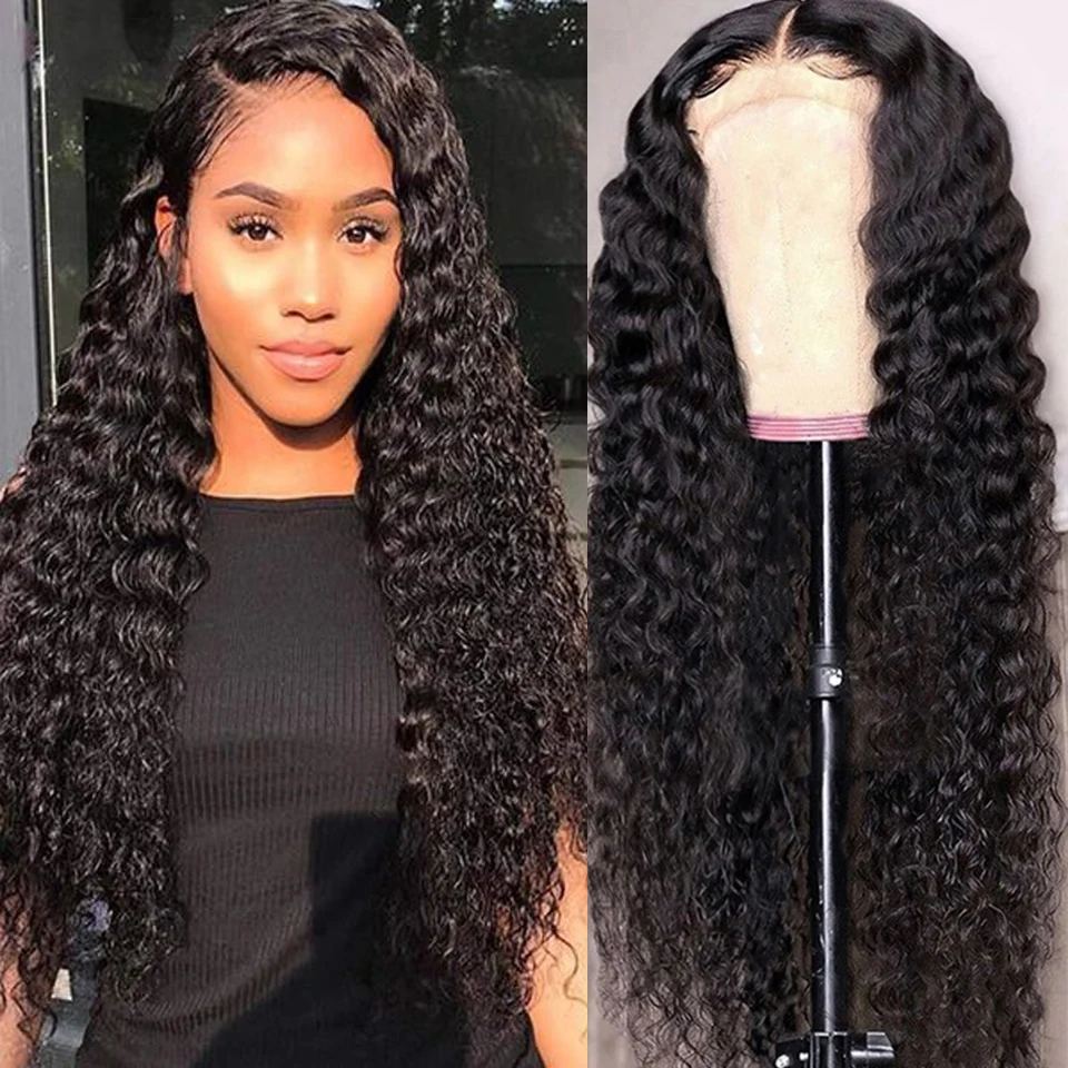 

Curly Human Hair Wig For Women Hd Lace Front Wig Brazilian Remy Hair Deep Wave Kinky Curly Wig Transparent 5x5 Lace Closure Wig