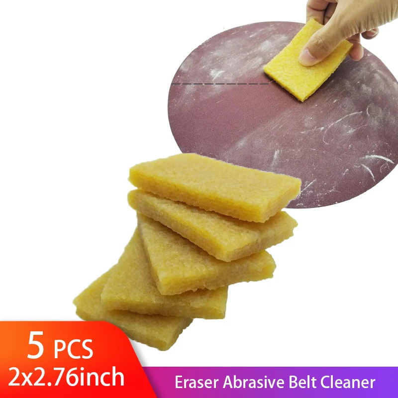 

Abrasive Belt Cleaner 5 Pack Cleaning Eraser Abrasive Sanding Belt Cleaner Block for Cleaning Sander, Shoe, Skateboard