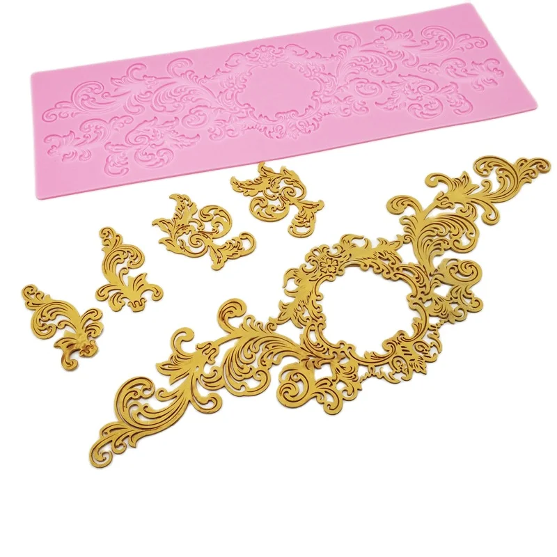 Рельефная форма MX121 в европейском стиле для цветочного кружева силиконовая