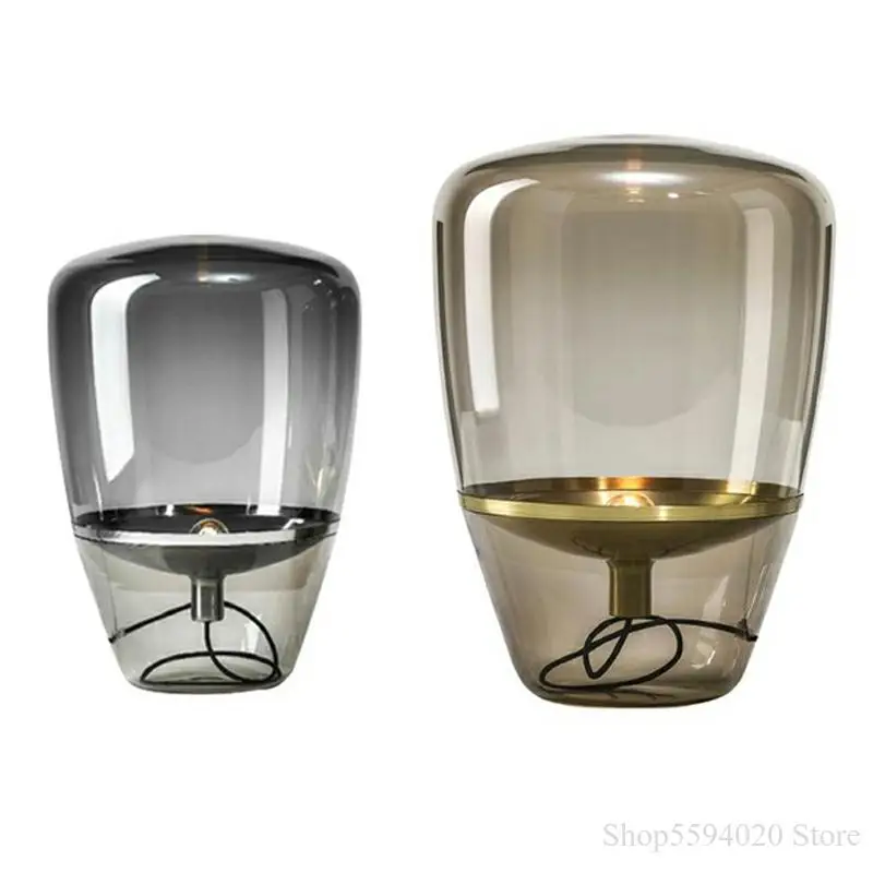

Post Modern Desk Lamp for Living Room Office Decor Bedside Lights Nordic Glass Lampshade Table Lamp Led Desk Light Bedside Lamp