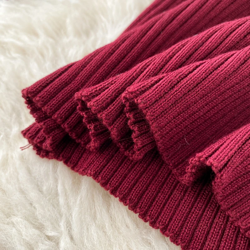 

Knitted dress women's autumn winter new sexy deep v-neck long sleeve slim bodycon basic dress warm sweater dress