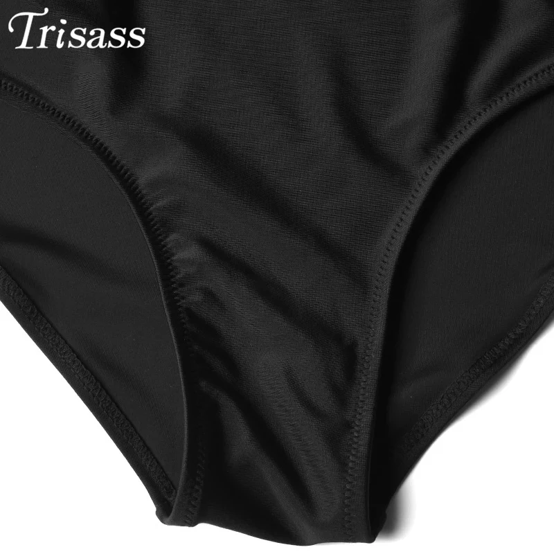 Trisass 2021 Новинка размера плюс слитный купальник для женщин бандажный полосатый