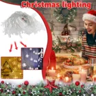 Рождественские огни, гирлянда-занавеска, фотоэлемент, рождественские подарки, новый год 2021, Декор