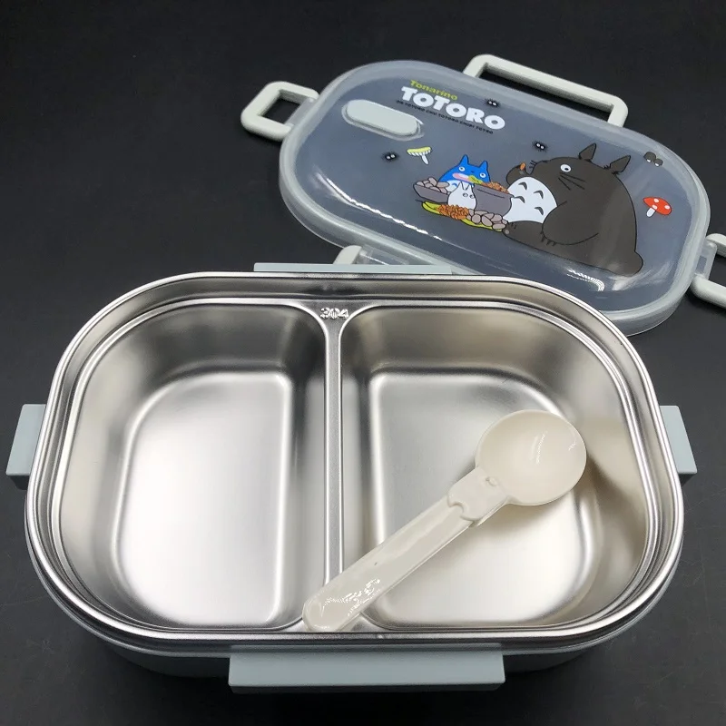 304 нержавеющая сталь Тоторо тепловой Ланч-бокс для детей и взрослых Bento Boxs