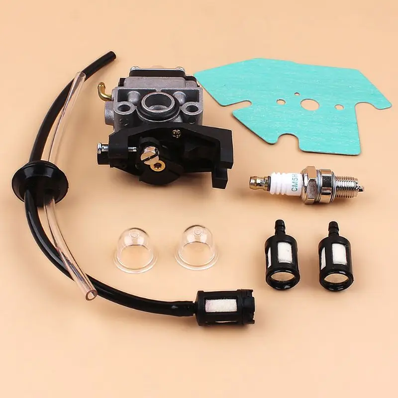 

Carburetor Carb Gasket Spark Plug Fuel Line Hose Kit For Honda GX25 GX35 HHT35