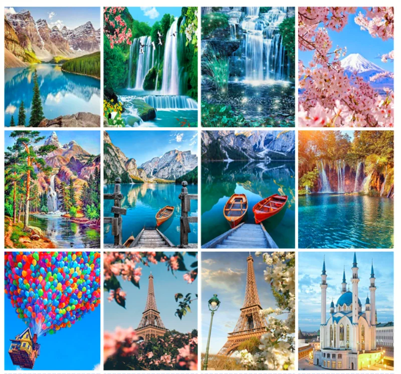 Алмазная 5D картина сделай сам Набор для вышивки крестиком в виде пейзажа