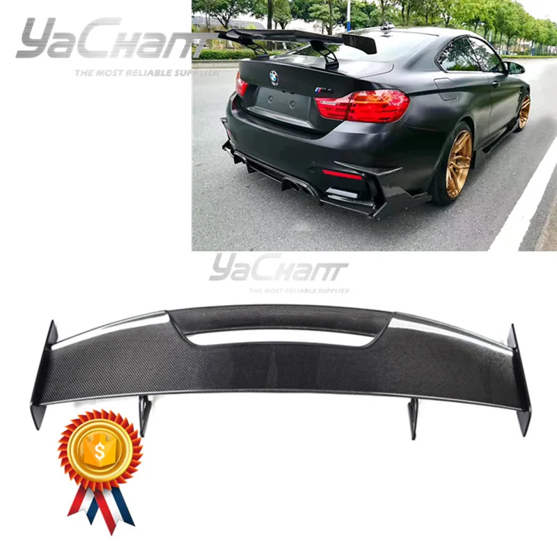 

Car-Styling Carbon Fiber Rear Spoiler Fit For 2014-2019 F80 M3 F82 F83 M4 F87 M2 MAD Style GT-Wing Spoiler