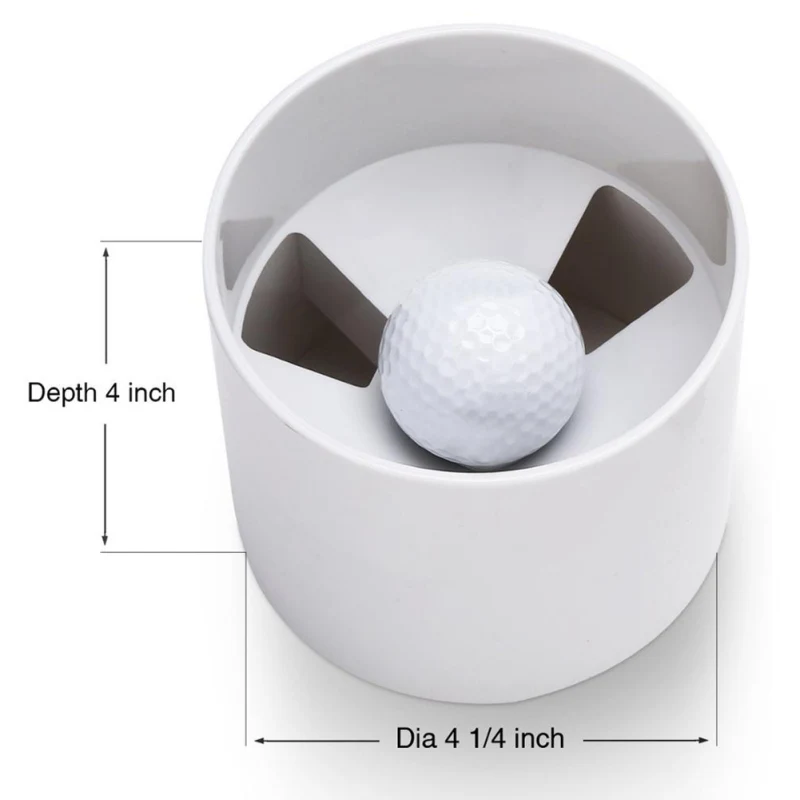 

Golf Hole Cup Rings For Putting Green Standard Plastic Training Ball Socket Accessory Golf Outdoor Practice Cup Equipment White
