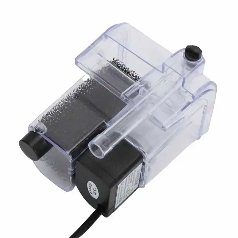 Фильтр воздушный насос Регулируемый Висит аквариум фильтр EU Plug 220V 250L/ч воды Выход