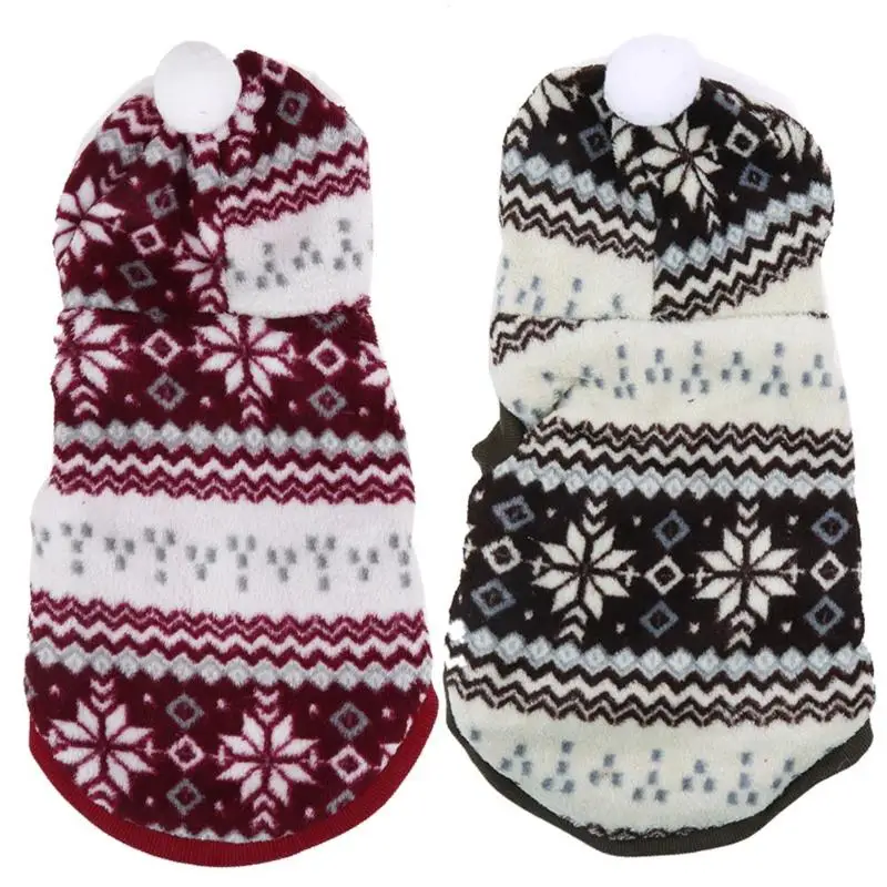 Осень зима одежда для собак утолщение кораллового бархата снежинки теплый