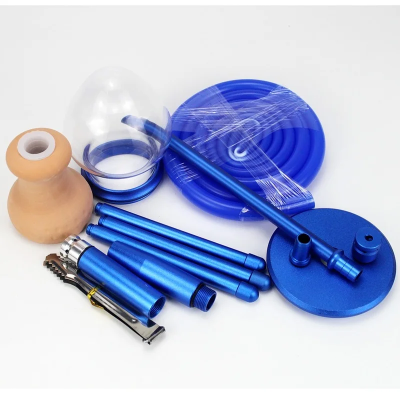 

Creative Tripod Glass Hookah Shisha Set with Ceramic Bowl Cachimbas Water Pipe Arab Sheesha Narguile Hose Portable Chicha Kit