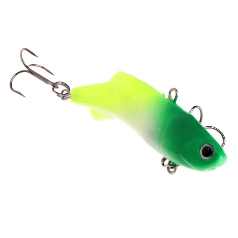 2x Fishing Lure Vib Ice Soft Bait 7cm 16.7G Isca Artificial Wobbler Sinking Color B & C | Спорт и развлечения