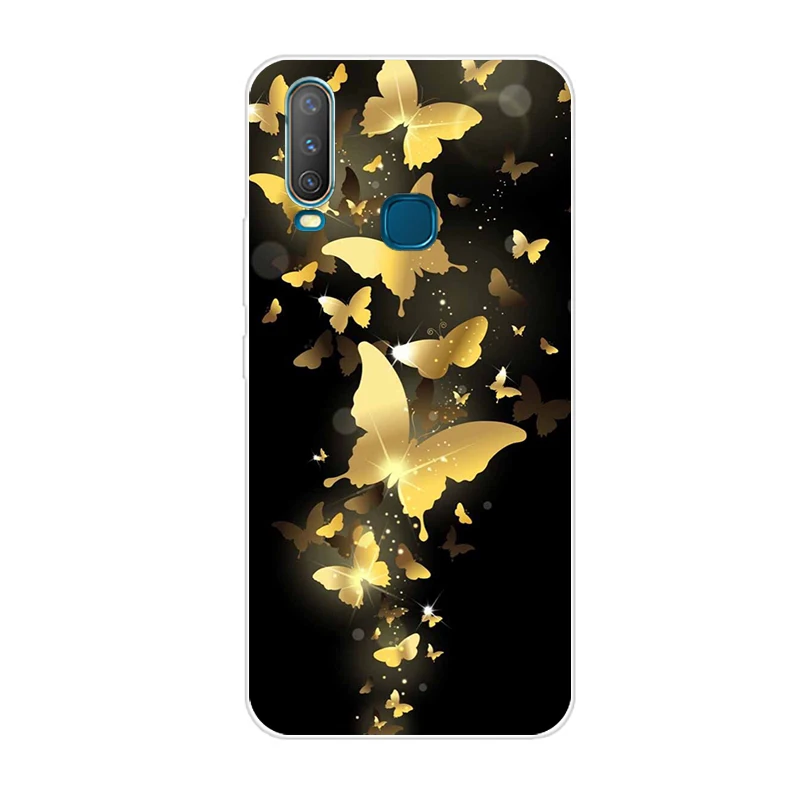 Тёмно-синий 6,35 ''для Vivo Y17 Y15 Y 12 y 3 чехол мягкий TPU телефон крышка для Vivo Y 17 Y 15 Y 12 y 3 задняя крышка чехол силиконовый Coque Cool Funda - Цвет: Тёмно-синий