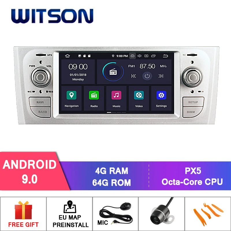 PX5 64GB ROM(WHITE) WITSON Android 9,0 Восьмиядерный PX5 автомобильный dvd-плеер для FIAT старый PUNTO ips экран 4 ГБ ОЗУ 64 Гб ПЗУ Автомобильная gps навигация - Цвет: PX5 64GB ROM(WHITE)
