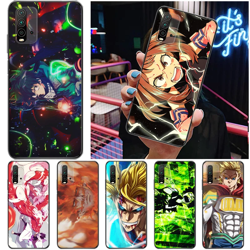 

My Hero Academia Dabi Shigaraki Tomura Boku Todoroki Shouto Bakugou Katsuki Phone Case For Xiaomi Redmi 9 9T 9A 9C Pro Funda