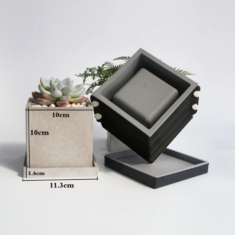 

Epoxy Crystal Resin Flower Pot Base Double Mould for DIY Jewelry Holder Home Decoration Jewelry Making