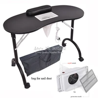 29manicure desk with vacuum cleaner nail art table spa beauty salon equipment for nails foldable nail tablestorage bag