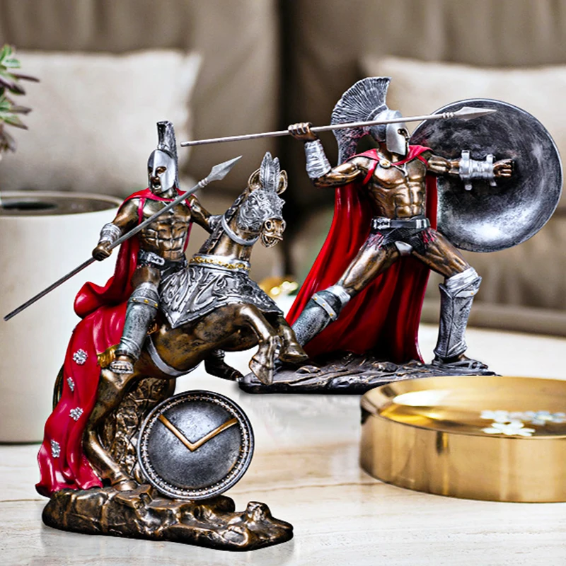 Ретро спартанская модель древнего римского декора Статуэтка из смолы украшение