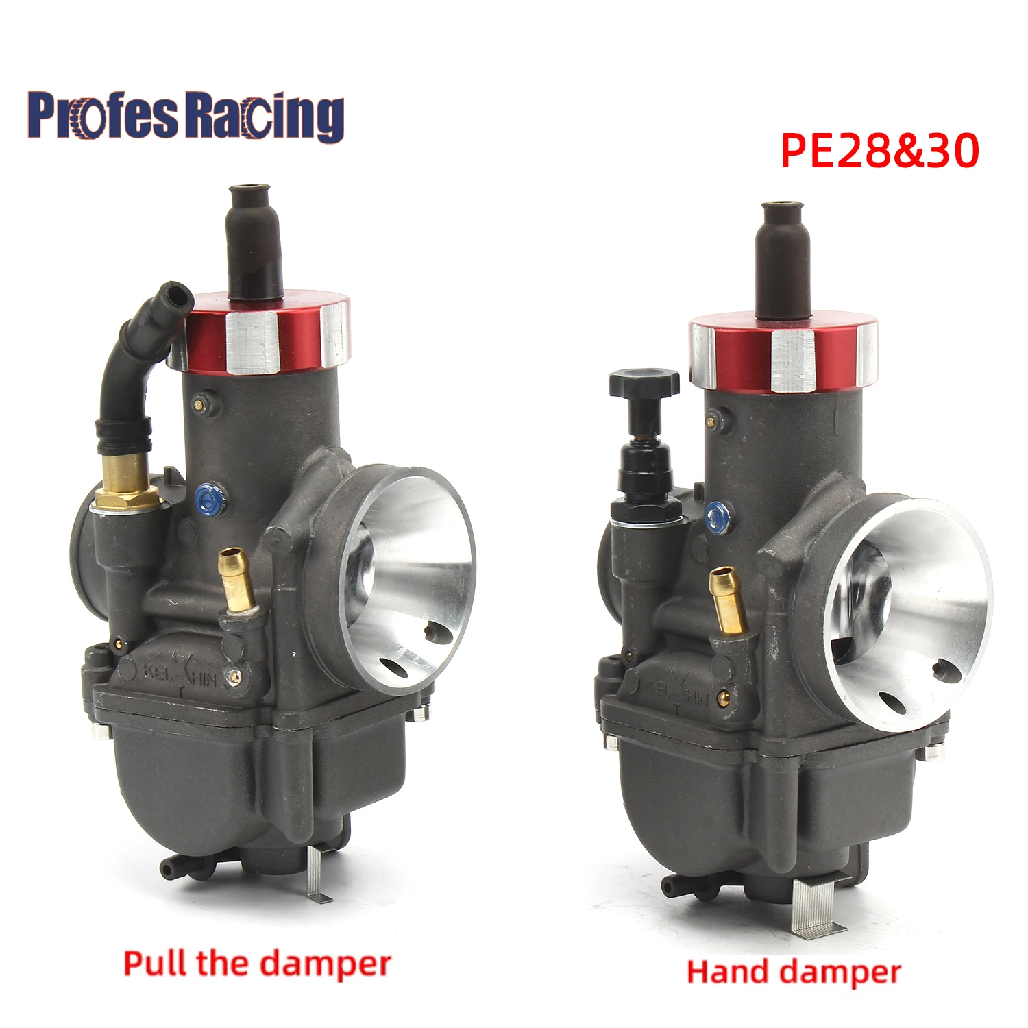 

PE28 28mm PE30 30mm Performance Racing Carburetor Hand/Pull the Damper For Motorcycle Moped Scooter Pit Dirt Bike ATV Quad