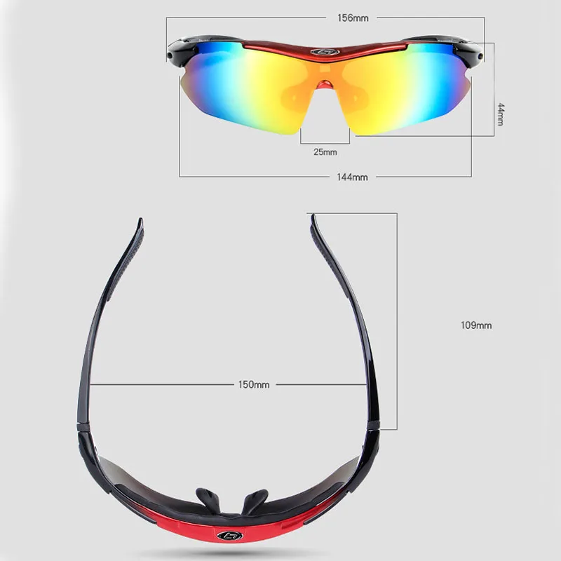 Разноцветный велосипед очки поляризованные солнцезащитные унисекс
