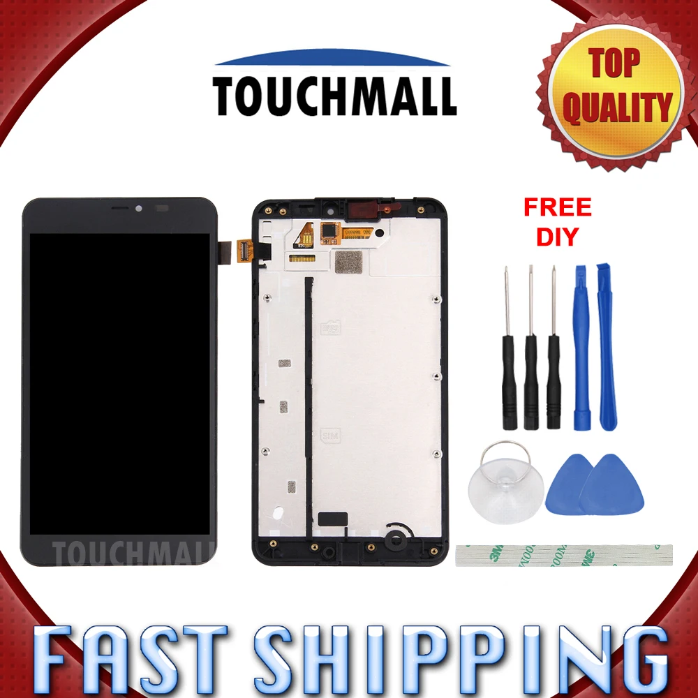 Новый ЖК дисплей сенсорный экран + рамка в сборе Замена для microsoft Nokia Lumia 640XL 640 XL