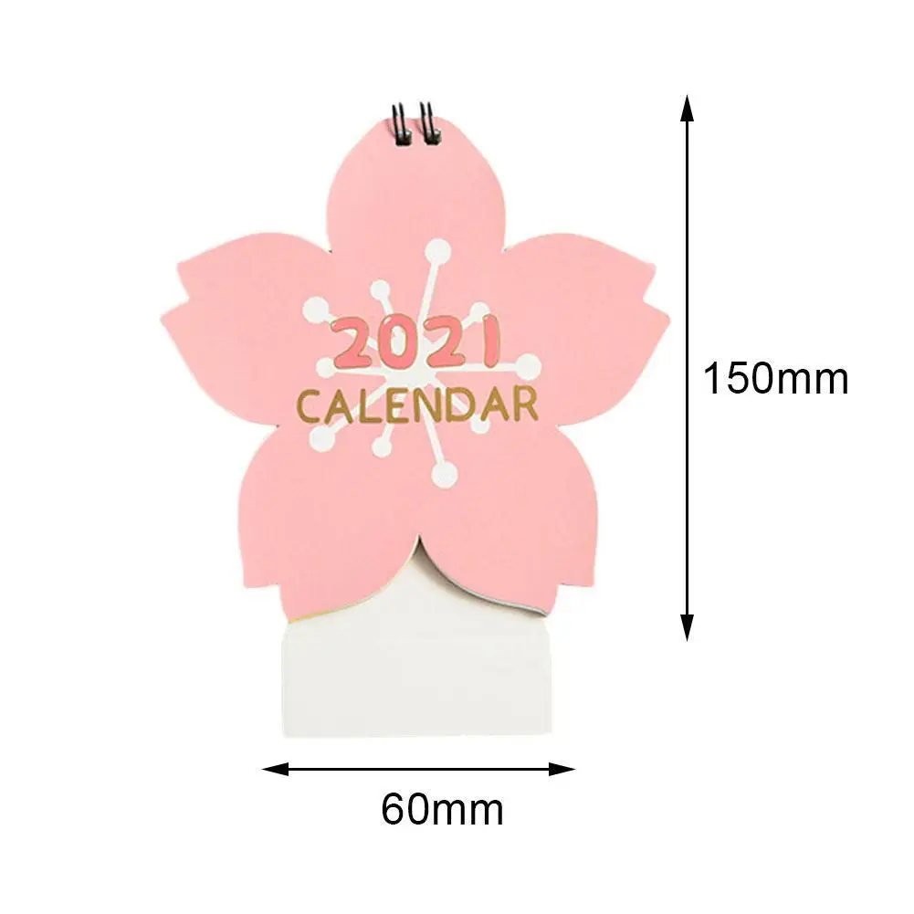 

2021 Cartoon Blossoms Desktop Calendar Schedule Planner Kawaii Table Agenda School Office Agenda Table Calendar Calendar R1Q4