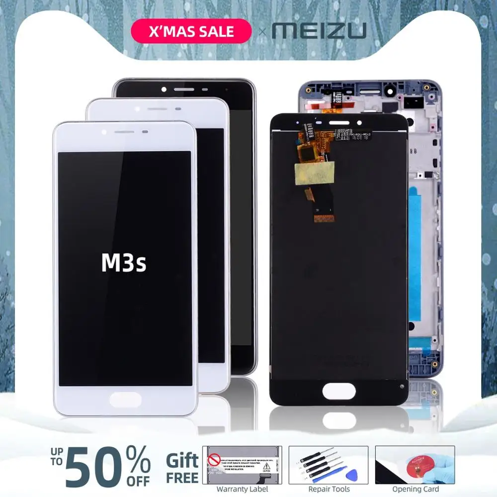 5," дисплей для MEIZU M3S, сенсорный экран с рамкой для MEIZU M3S, ЖК-экран Y685H, сменный дигитайзер