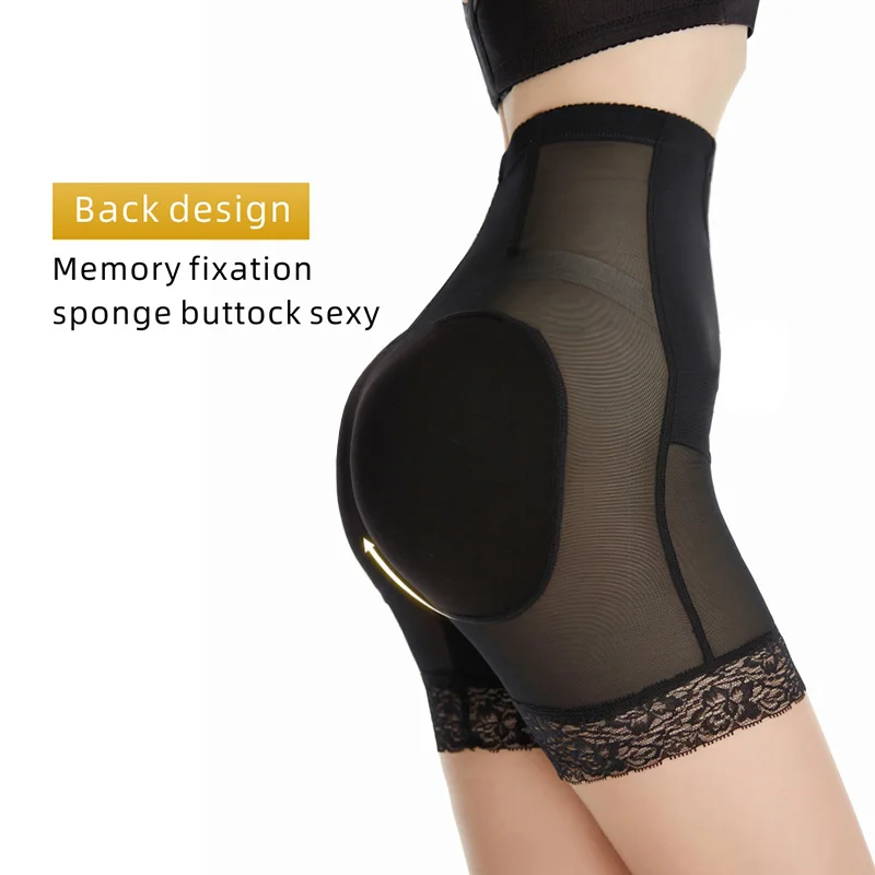 

High Waist Women Slimming Tummy Control Panties Fake Ass Butt Lifter Shorts Hip Enhancer Padded Butt Push Up Panty Boyshorts