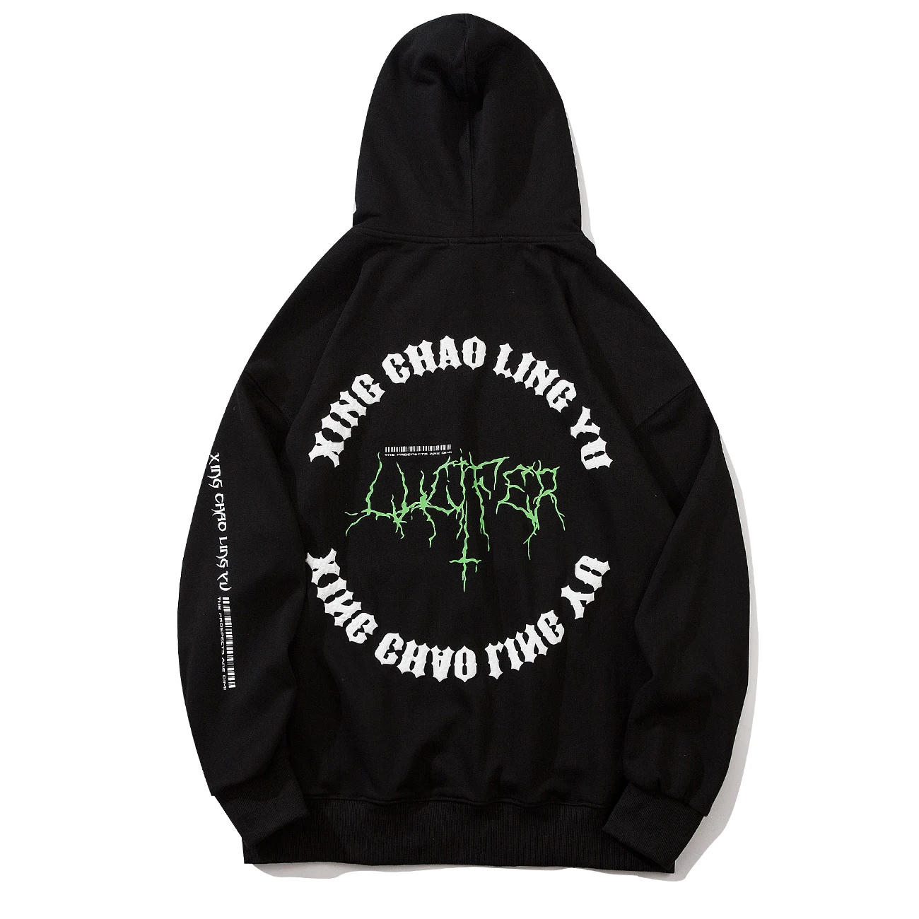 LACIBLE свирепый волк с принтом глаза в стиле Харадзюку толстовка мужская уличная