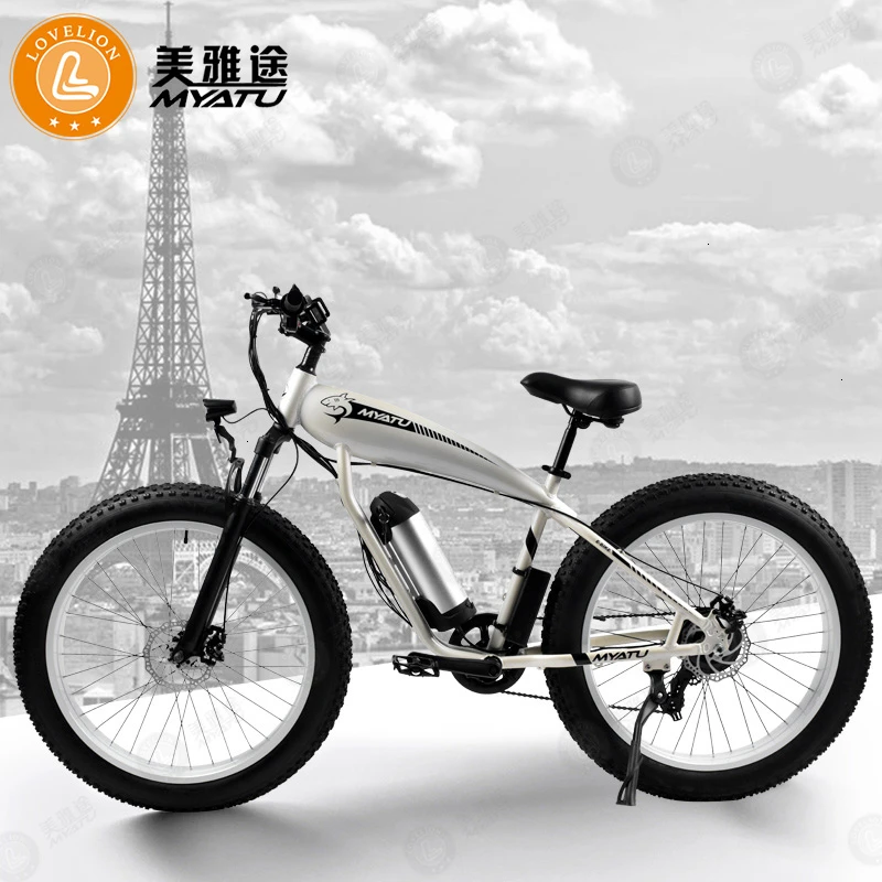 

[MYATU] Electric Bike 20/26 inch Aluminum Foldable Electric Bicycle 48V Lithium Battery Scooter Mountain e bike Snow bike