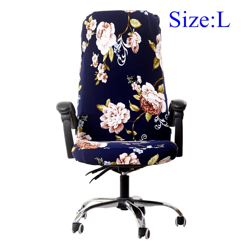 jindianliren size L 3 размера, офисный эластичный чехол для стула, анти-грязные съемные чехлы для стула для компьютерного стула, 4 однотонных цвета, чехол для сиденья для конференц-зала - Цвет: jindianliren size L
