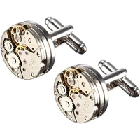 cufflinks deluxe steampunk men cufflinks vintage watch movement shape cufflinks gift for menfathers dayanniversariesbirthday