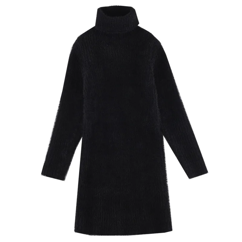 

Girls dress 2021 MAO qiu dong long render unlined upper garment of girl child a turtleneck sweater cuhk undertakes