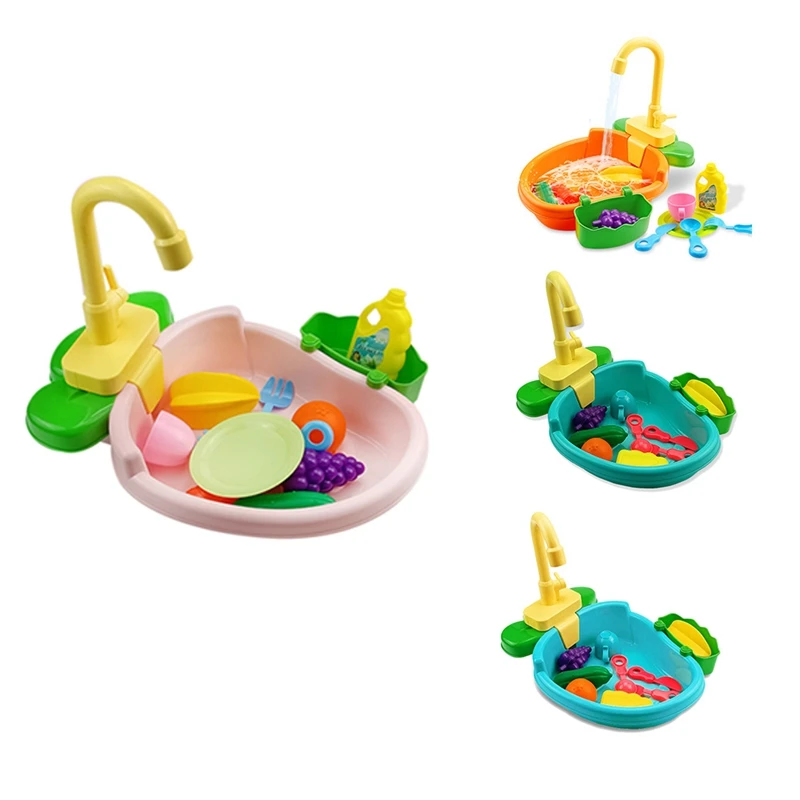 

Auto Bath Tub with Faucet Fountains SPA Pool Shower Toy Cleaning Tool