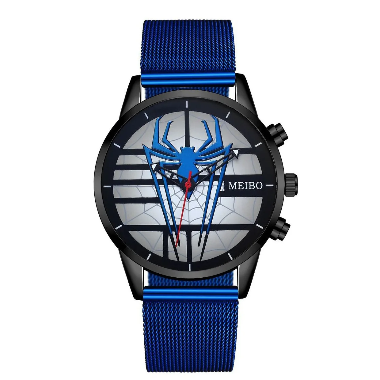 Мужские часы со стальным ремешком модные трендовые крутые мужские с паутиной