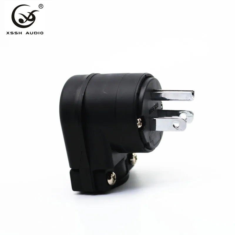 1pcs us plug XSSH аудио Hi-end Hifi чистое медное покрытие золото родий электрический AC Женский Мужской США Китайский IEC FI-Великобритания Британский разъем - Цвет: 1pcs us plug