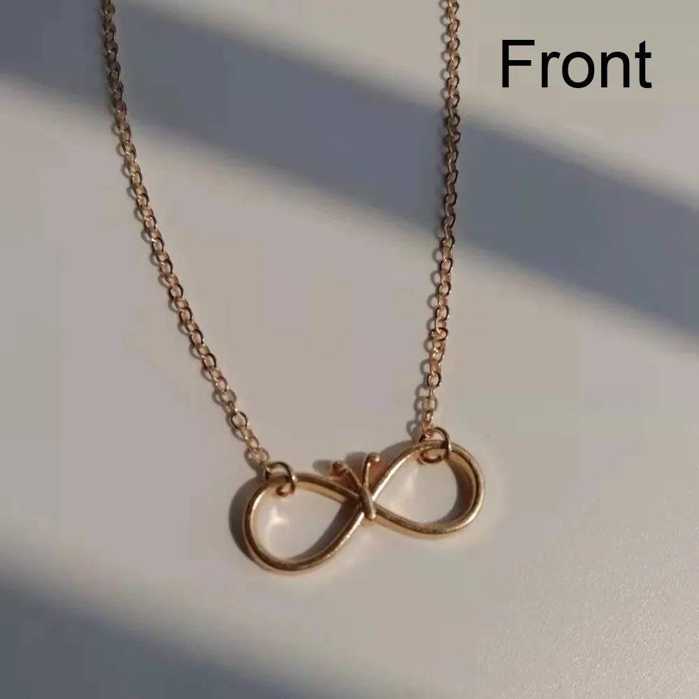 Модное ожерелье бесконечность бабочка кулон для женщин короткая цепочка