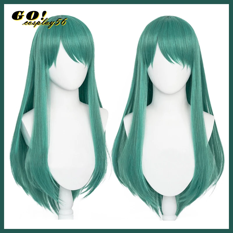 

Gocosplay56 Hoshiguma Wig Green Long Straight Cosplay Synthetic Hair Party Roleplay Free Wig Cap