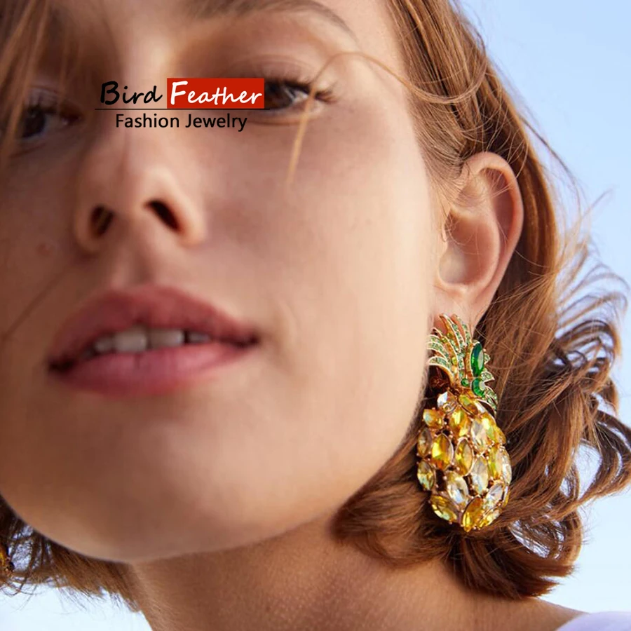 Простой Модный золотой цвет геометрический Полный Кристалл сережки в виде