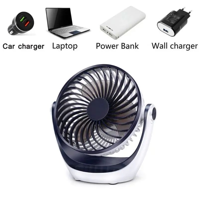 5 дюймов портативный usb-вентилятор 2 Скорость Регулируемый 360 градусов Мини Персональный вентилятор охладитель воздуха для Офис Спальня для рабочего стола