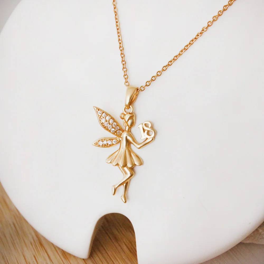 Ожерелье с подвеской в виде крыльев Ангела женское ювелирное ожерелье для