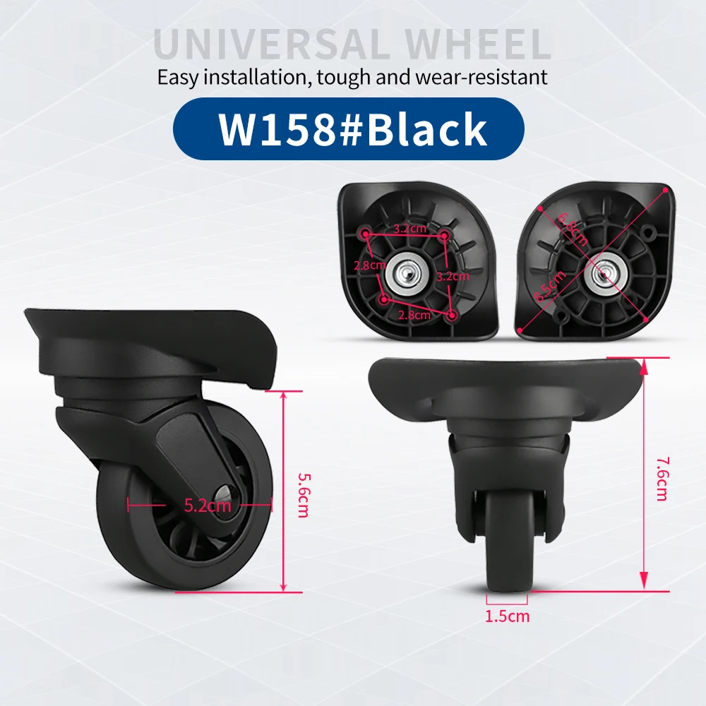 Universal suitcase wheels Compatible with Sansonlte S43 password luggage trolley repair accessories caster replacement shock