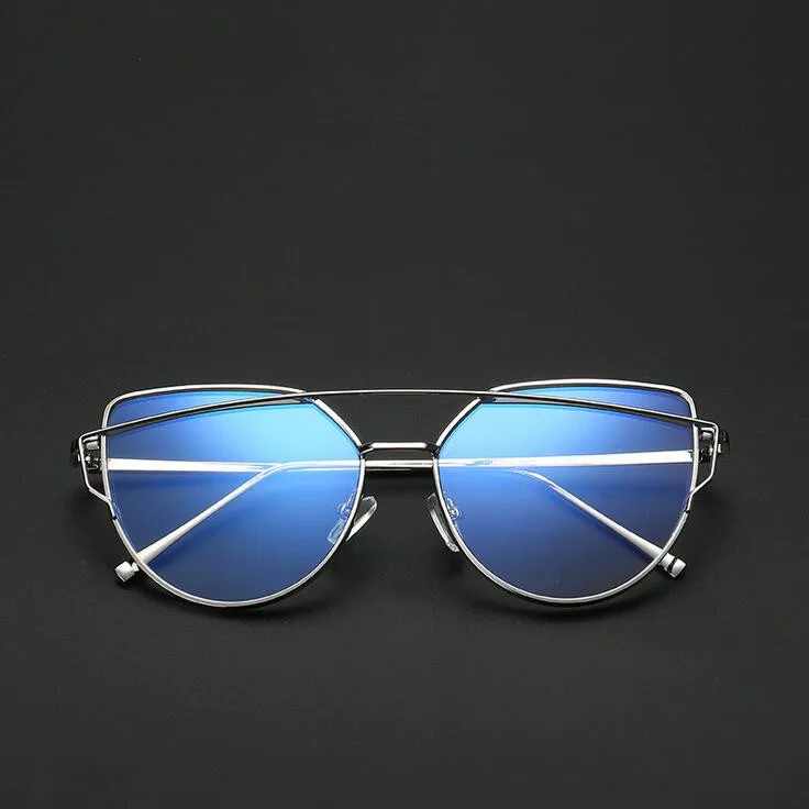 Сексуальные многоугольные очки в металлической оправе прозрачные линзы