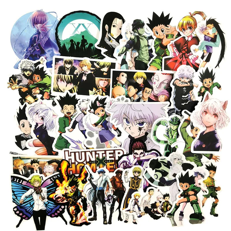 50/100 шт./лот HUNTER X Аниме наклейки водонепроницаемые ПВХ для автомобиля ноутбука
