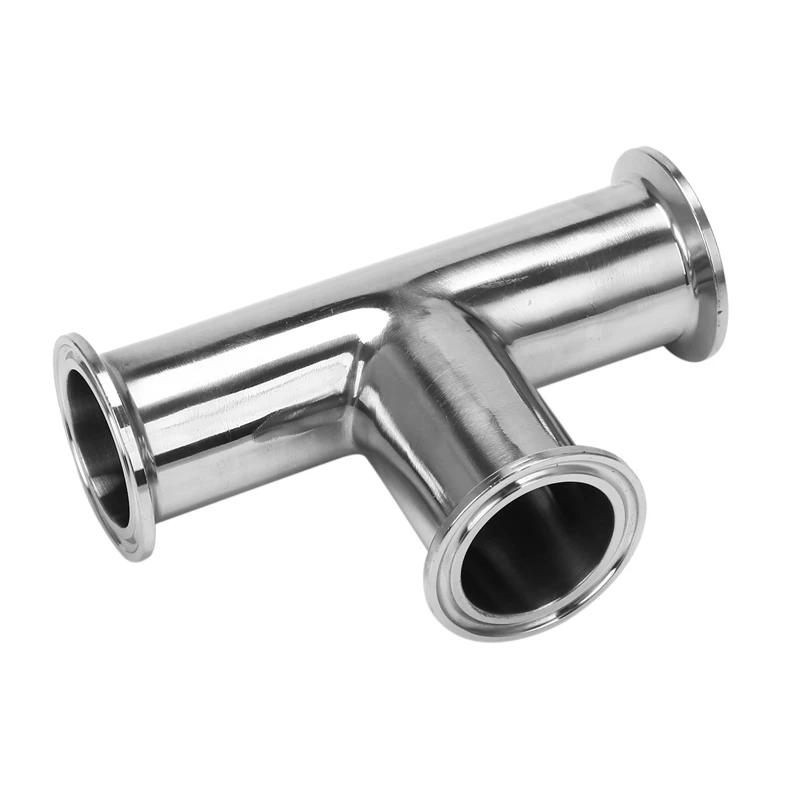 Promotion! 1.5Inch 38Mm Sanitary Tri Clamp 3 Way Tee 304 Stainless Steel Ferrule Connector Pipe Fitting | Инструменты