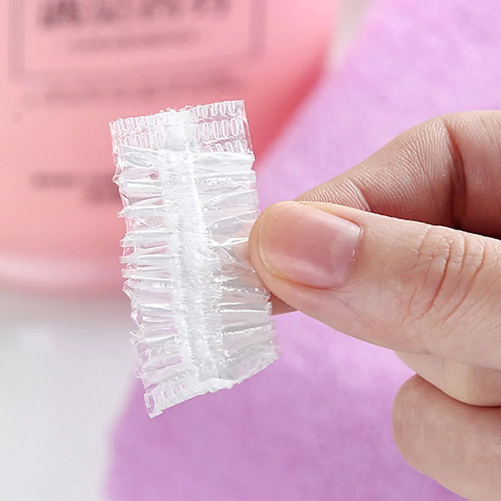 100 шт Одноразовые водонепроницаемые прозрачные наушники для ушей крышка s краска