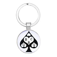 swinger fetish cuckold cuck fashion keychain art dome relief choose your style