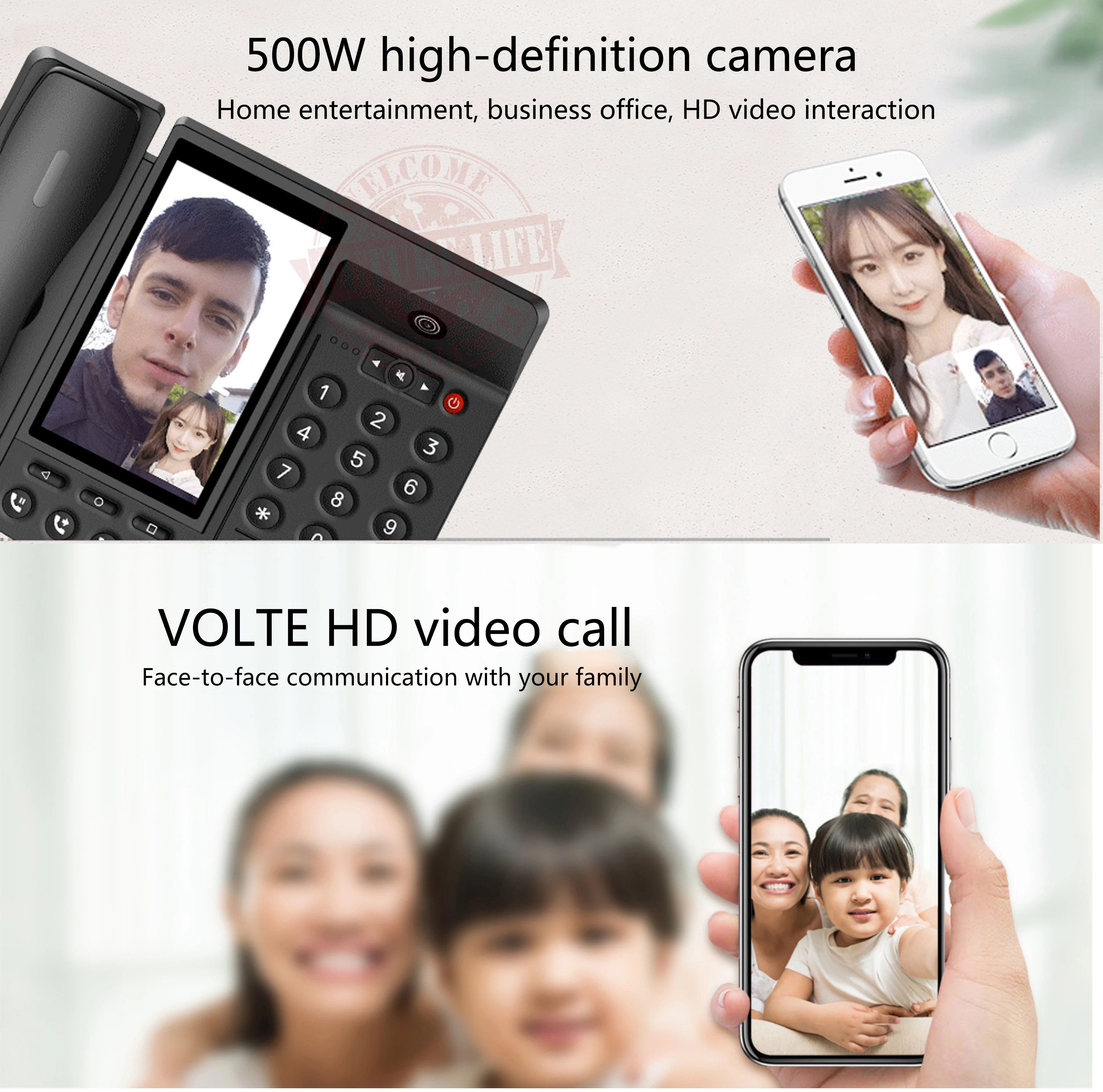 Умный LTE 4G фиксированный беспроводной стационарный телефон Android 7 0 с SIM сетевым