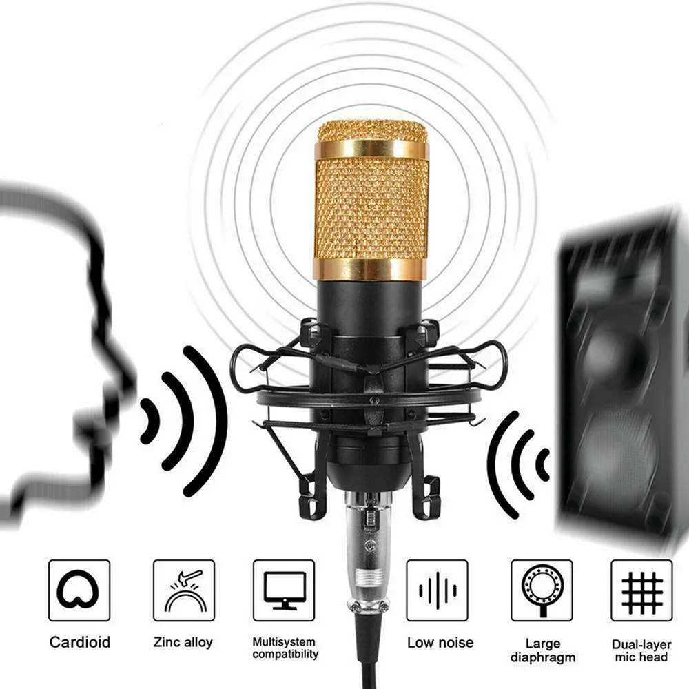 

Профессиональный комплект конденсаторного микрофона BM800, студийная Подвеска, стойка с ножничным рычагом, микрофон для записи звука для кар...